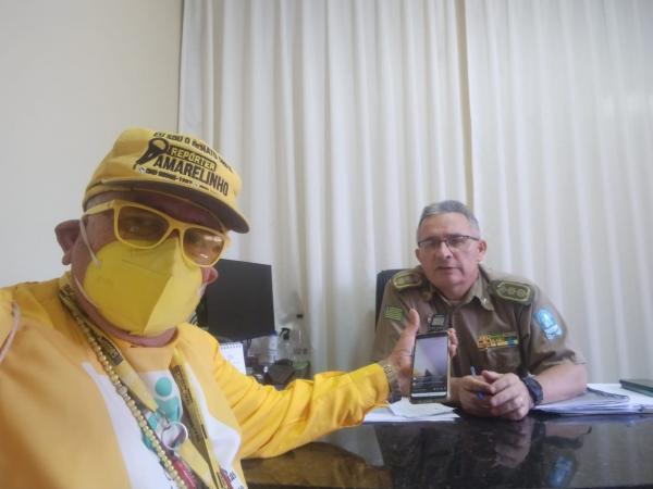 Tenente-Coronel Gilson Leite, comandante do 3&ordm; Batalh&atilde;o de Pol&iacute;cia Militar (BPM) de Floriano.(Imagem:FlorianoNews)