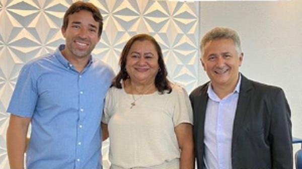 Deputado Marden Menezes, diretora do campus de Floriano, Ariete Bento, e reitor da Uespi, Evandro Alberto(Imagem:Reprodu&ccedil;&atilde;o/Instagram)