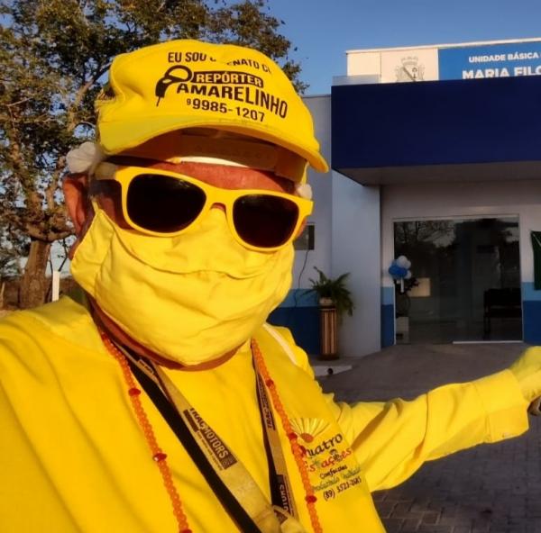 Rep&oacute;rter Renato Costa, o Amarelinho(Imagem:FlorianoNews)