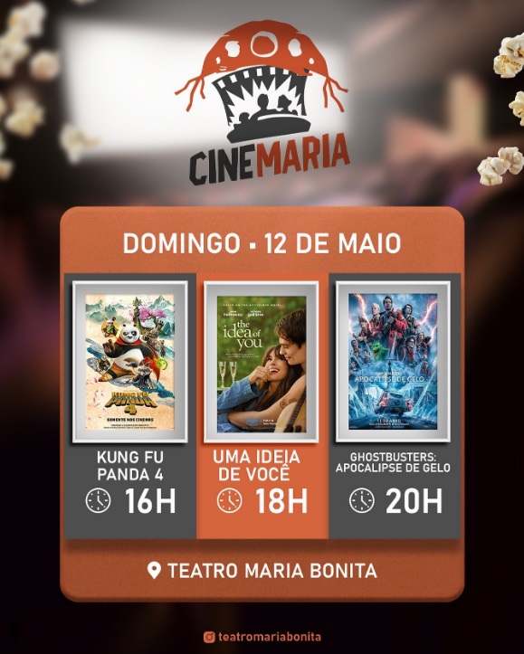 Cine Maria: Atrações imperdíveis no Teatro Maria Bonita em Floriano neste domingo