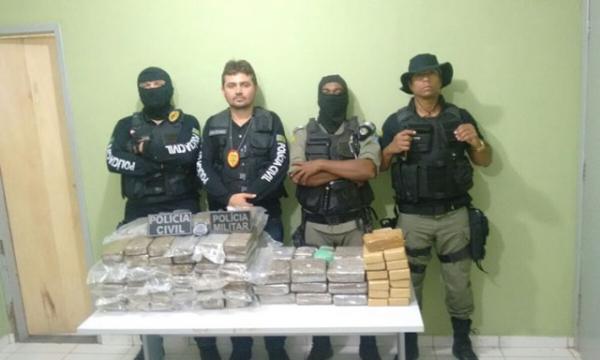 Cerca de 100 kg de maconha é encontrada dentro de ônibus em Colônia de Gurgueia.(Imagem:Cidadeverde.com)