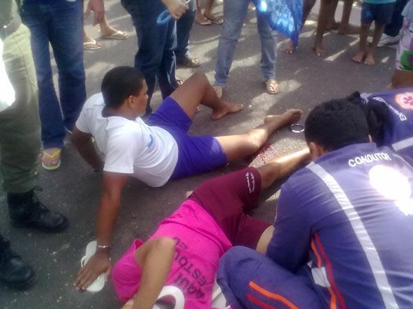 Acidente na avenida Calisto Lobo(Imagem:FlorianoNews)