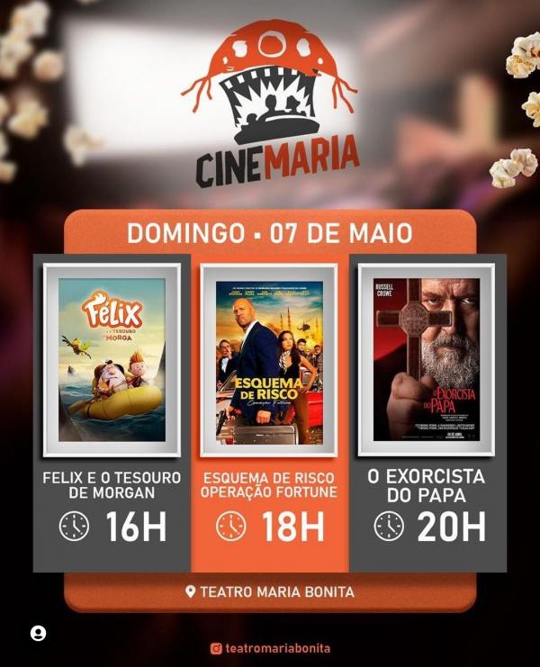 Fim de semana de cinema: Cine Maria apresenta sele&ccedil;&atilde;o imperd&iacute;vel de filmes em Floriano por apenas R$5,00
