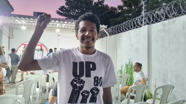 Santiago Beliz&aacute;rio, candidato ao Governo do Piau&iacute; pelo UP.(Imagem: L&iacute;via Ferreira/g1 Piau&iacute;)