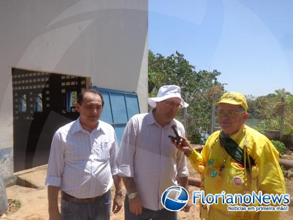 Presidente da AGESPISA em entrevista ao rep&oacute;rter Renato Costa.(Imagem:FlorianoNews)