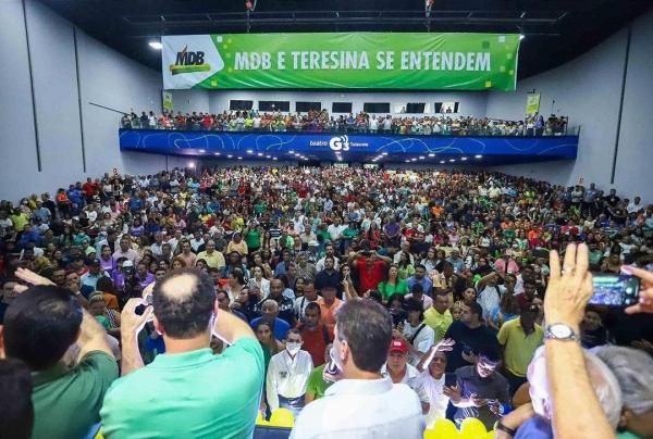 Militantes do MDB no Centro de Conven&ccedil;&otilde;es.(Imagem:Reprodu&ccedil;&atilde;o/Instagram)