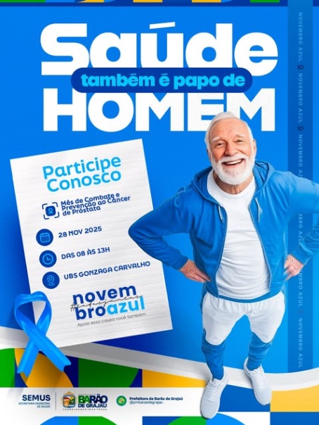 Novembro Azul: Barão de Grajaú reforça ações de prevenção para a saúde do homem