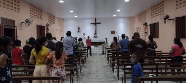 Iniciado os festejos em homenagem a S&atilde;o Jo&atilde;o Batista no bairro Taboca(Imagem:FlorianoNews)