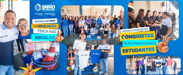Bar&atilde;o de Graja&uacute; entrega kits de Educa&ccedil;&atilde;o F&iacute;sica para fortalecer atividades esportivas nas escolas municipais.(Imagem:Reprodu&ccedil;&atilde;o/Instagram)
