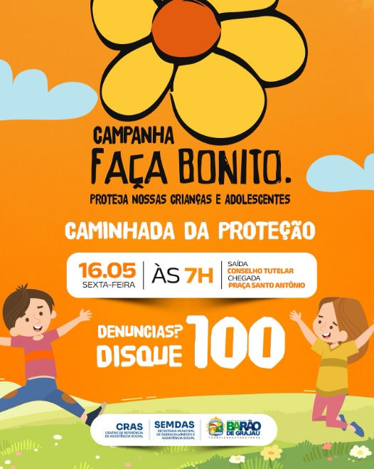 Barão de Grajaú realiza Caminhada da Proteção em apoio à campanha "Faça Bonito"