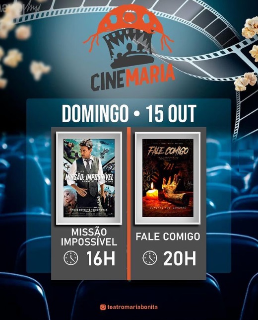Cine Maria: Diversão garantida a preços acessíveis neste domingo em Floriano