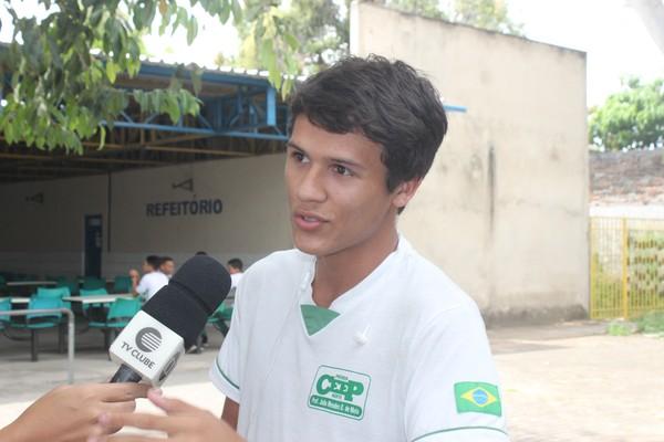  Estudante que recebeu pinto ano passado fala sobre import&acirc;ncia do projeto em Teresina.(Imagem:Gilcilene Ara&uacute;jo/G1 PI)