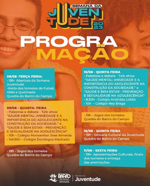Barão de Grajaú inicia Semana da Juventude 2023 com atividades esportivas e educativas