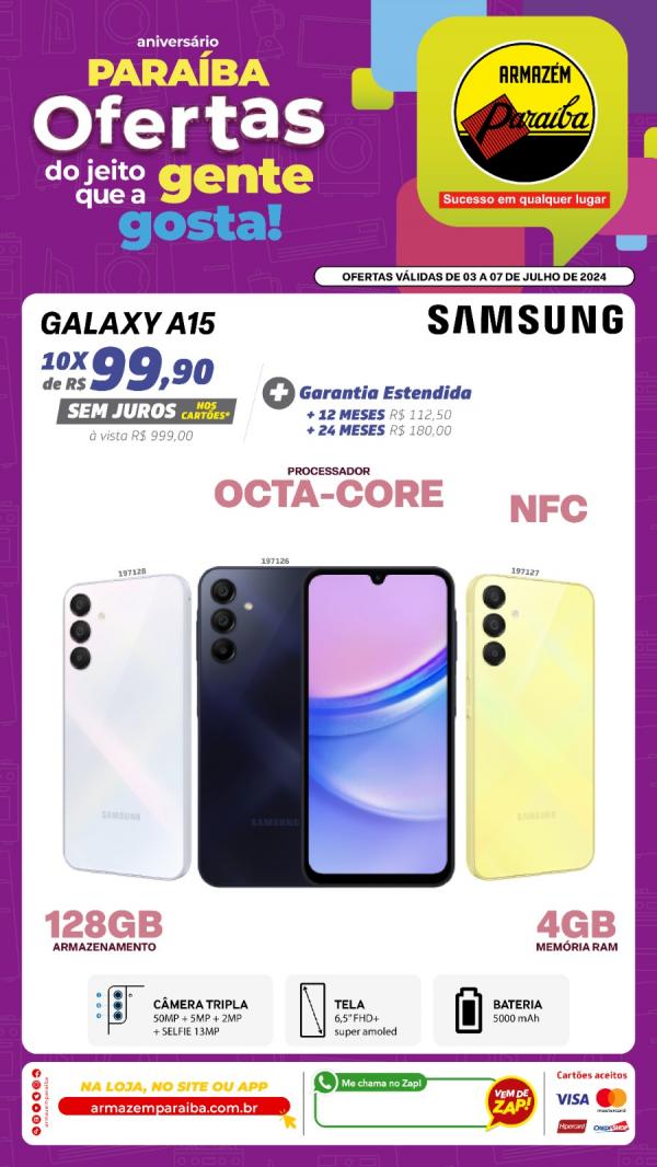 Celebre o anivers&aacute;rio Para&iacute;ba com ofertas e pre&ccedil;os baixos na loja de Floriano(Imagem:Divulga&ccedil;&atilde;o)