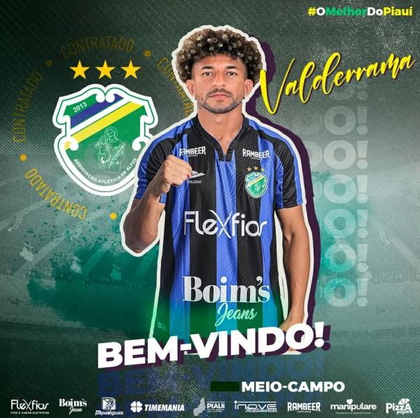  Valderrama, volante do Altos.(Imagem: Divulga&ccedil;&atilde;o/A.A. Altos )