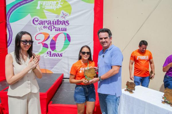 Em Caraúbas do Piauí, Ciro Nogueira inaugura obras juntamente com prefeita petista Andressa Leal(Imagem:Ascom)