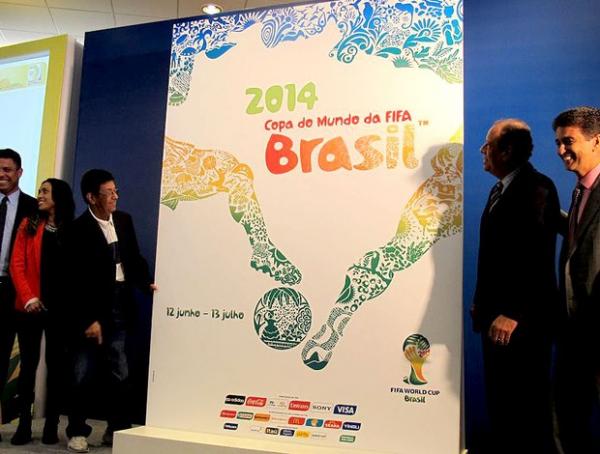 Fifa divulga pôster oficial da Copa com referências à cultura brasileira