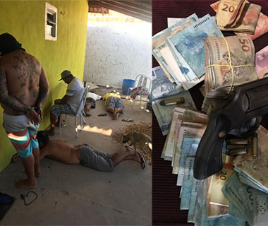 Polícia realiza operação contra o tráfico de drogas no litoral e prende 5 pessoas