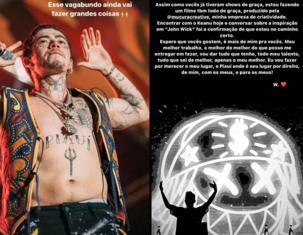  Whindersson Nunes anuncia filme de gra&ccedil;a em rede social.(Imagem:Reprodu&ccedil;&atilde;o/Instagram )