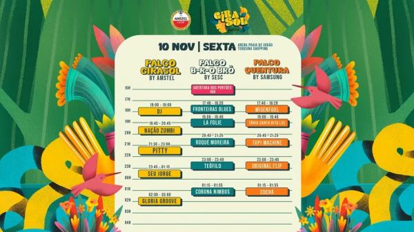 Programa&ccedil;&atilde;o do Festival Girasol(Imagem: Divulga&ccedil;&atilde;o)