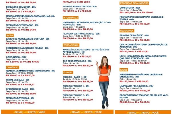 SENAC divulga programa&ccedil;&atilde;o de cursos 2019 em Floriano.(Imagem:Divulga&ccedil;&atilde;o)