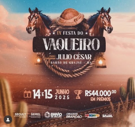 IX Festa do Vaqueiro em Barão de Grajaú: inscrições abertas para a maior Corrida de Prado da região