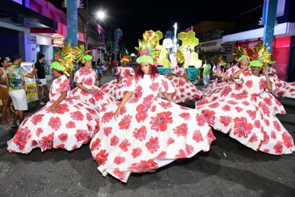 Desfile das Escolas de Samba encanta público na Avenida Getúlio Vargas.(Imagem:Secom)