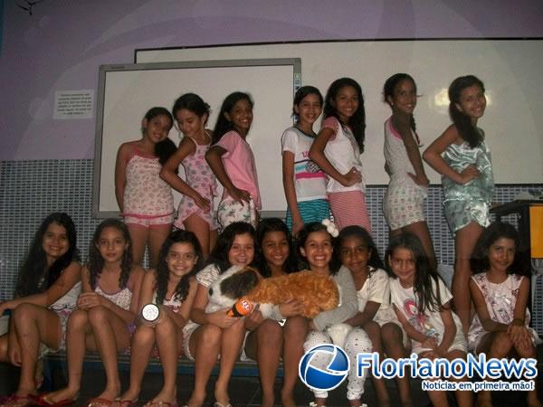 Escola Pequeno Pr&iacute;ncipe encerrou ano letivo com III Noite do Pijama.(Imagem:FlorianoNews)