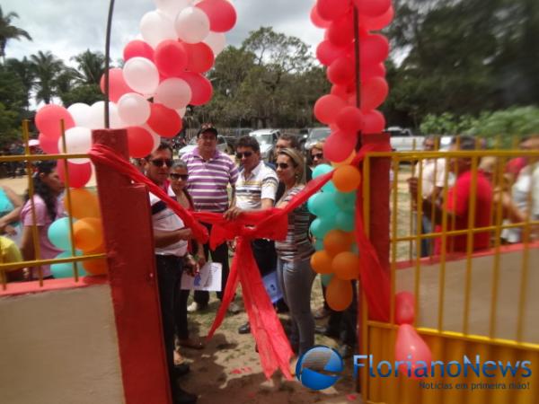 Inaugura&ccedil;&atilde;o de escola na localidade S&atilde;o Vicente. (Imagem:FN)