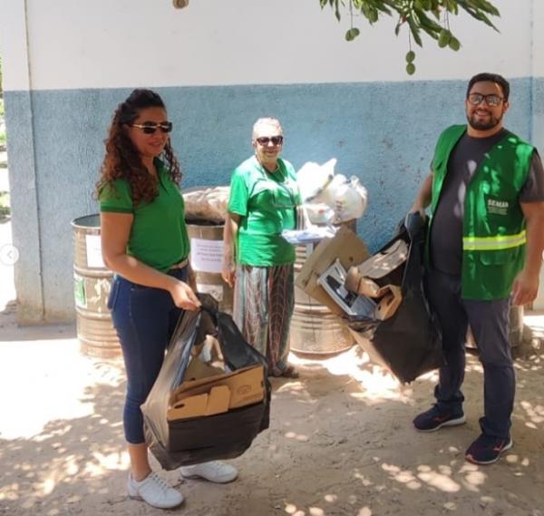  Projeto Escola Seletiva recolhe 189 kg de materiais recicl&aacute;veis em outubro em Floriano.(Imagem:Reprodu&ccedil;&atilde;o/Instagram)