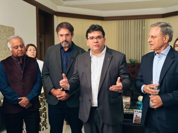 Rafael Fonteles participa de encontro com investidores no Consulado do Brasil em Mumbai, na &Iacute;ndia.(Imagem:Divulga&ccedil;&atilde;o)