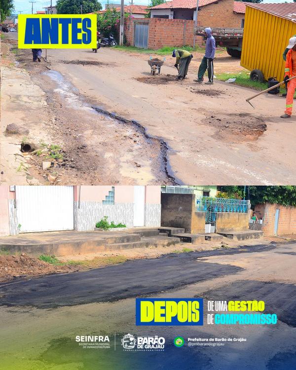 Prefeitura de Bar&atilde;o de Graja&uacute; intensifica melhorias com a 