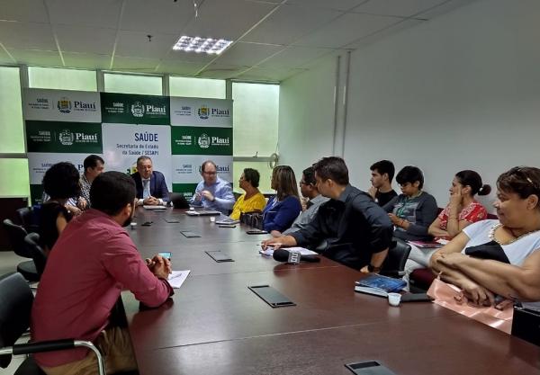  Reuni&atilde;o na Sesapi define a&ccedil;&otilde;es de preven&ccedil;&atilde;o e combate ao coronav&iacute;rus.(Imagem:Sanny Mendes/TV Clube )
