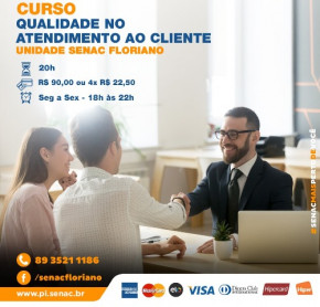 Aulas do curso de Atendimento ao Cliente do Senac terão início na próxima segunda-feira