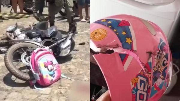 Crian&ccedil;a de 4 anos morre em acidente entre moto e caminh&atilde;o-pipa em Floriano.(Imagem:Reprodu&ccedil;&atilde;o)