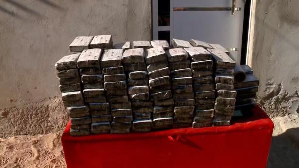 Pol&iacute;cia Civil encontra mais de 180 kg de coca&iacute;na em s&iacute;tio na Zona Sudeste de Teresina.(Imagem:TV Clube)