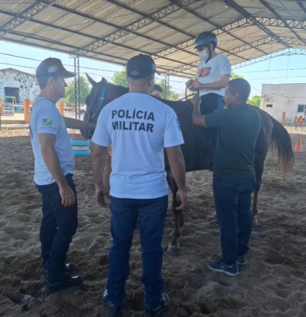 3&ordm; N&uacute;cleo de Equoterapia do 3&ordm; BPM conclui capacita&ccedil;&atilde;o em Teresina.(Imagem:Reprodu&ccedil;&atilde;o/Instagram)