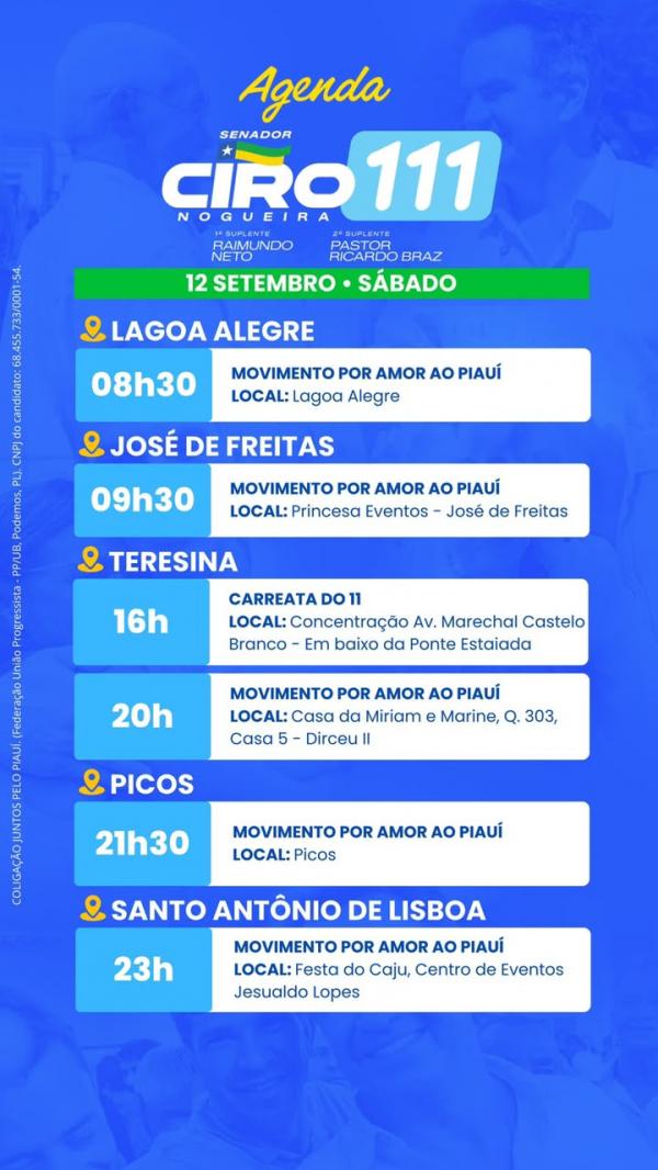 AGENDA CIRO NOGUEIRA - 12/09(Imagem:Ascom)