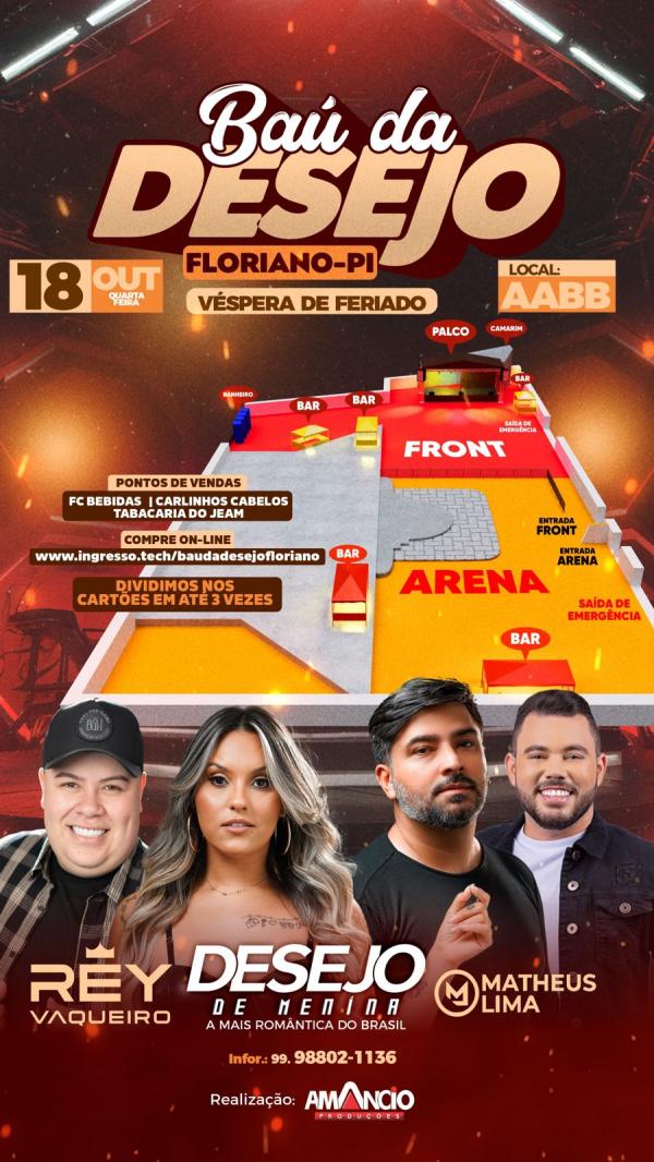 Confira o espaço do show