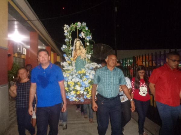 Festejo de Nossa Senhora das Gra&ccedil;as &eacute; encerrado com prociss&atilde;o e santa missa.(Imagem:FlorianoNews)