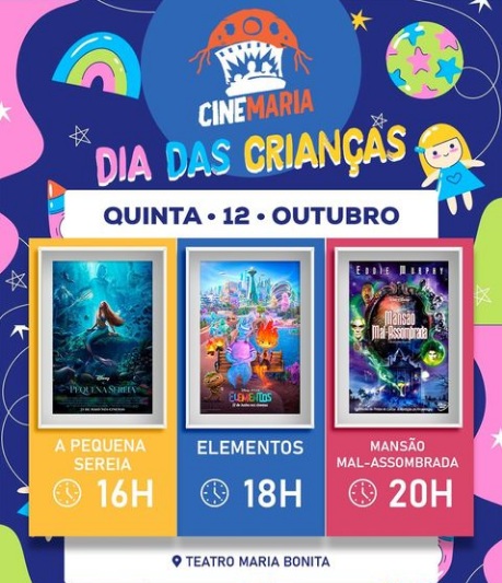 Feriado especial: Cine Maria no Teatro Maria Bonita em Floriano apresenta programação imperdível