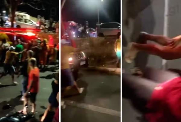 V&iacute;deos que circulam nas redes sociais mostram ainda outra situa&ccedil;&atilde;o em qu uma mulher foi atingida por outro tiro.(Imagem: Reprodu&ccedil;&atilde;o)