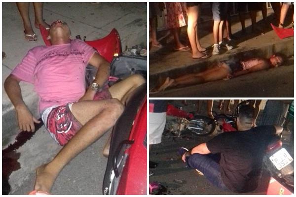Colis&atilde;o entre duas motos deixa tr&ecirc;s feridos em Floriano.(Imagem:Divulga&ccedil;&atilde;o)