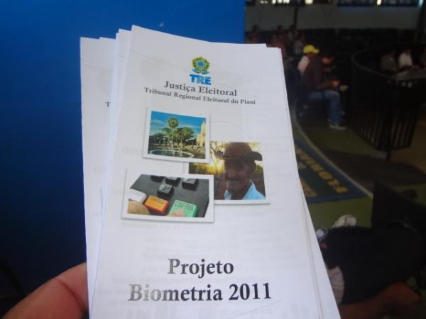 TRE lan&ccedil;a projeto de recadastramento biom&eacute;trico em Floriano.(Imagem:FlorianoNews)