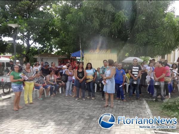 Profissionais da educação de Floriano participam de paralisação nacional.(Imagem:FlorianoNews)