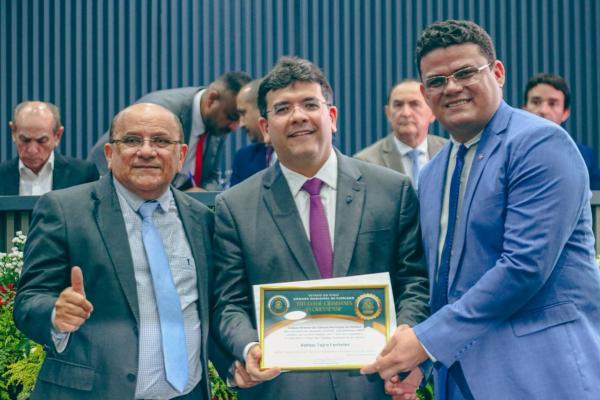 Governador Rafael Fonteles recebe título de cidadão Florianense.(Imagem:João Allbert)
