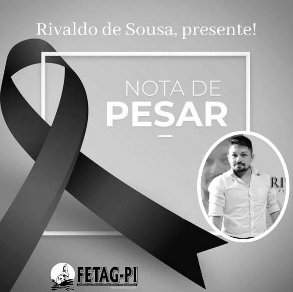 Fetag divulga nota de pesar sobre morte de Rivaldo de Sousa Barreto - Cabeleireiro morre em hospital ap&oacute;s ser encontrado ferido em grot&atilde;o na Zona Sul de Teresina.(Imagem:Reprodu&ccedil;&atilde;o)