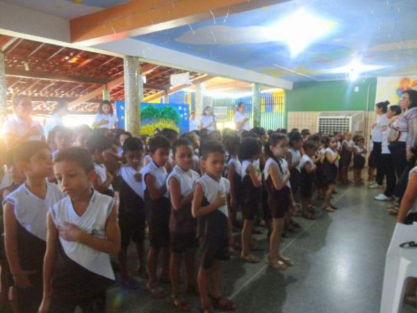Atividades alusivas &agrave; Semana da P&aacute;tria iniciaram na Escola Pequeno Pr&iacute;ncipe.(Imagem:EPP)