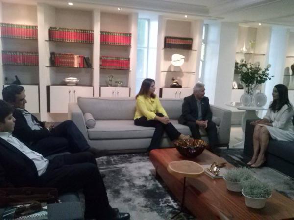 Elmano Férrer visita a governadora Margarete Coelho