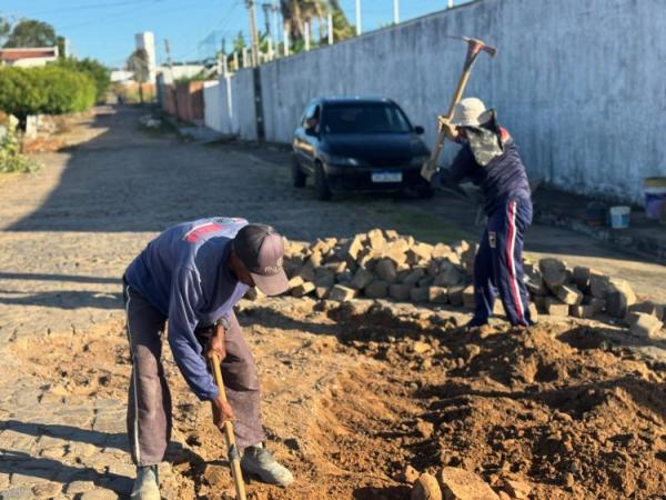 Infraestrutura em Ação: Operação Tapa-Buraco avança na recuperação das vias públicas de Floriano(Imagem:Secom)
